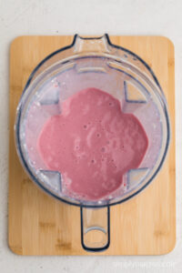 cottage cheese smoothie ingredients blended until smooth.
