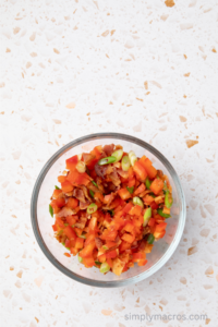 veggie mixture in a bowl