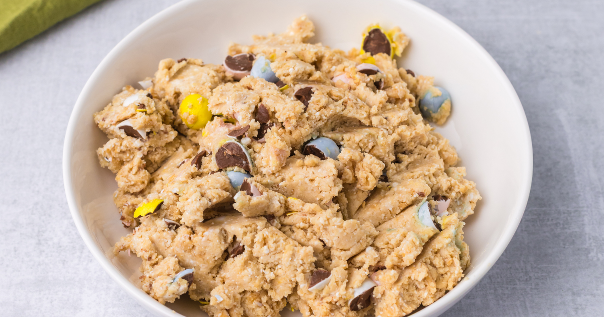 Cadbury Egg Cottage Cheese Cookie Dough