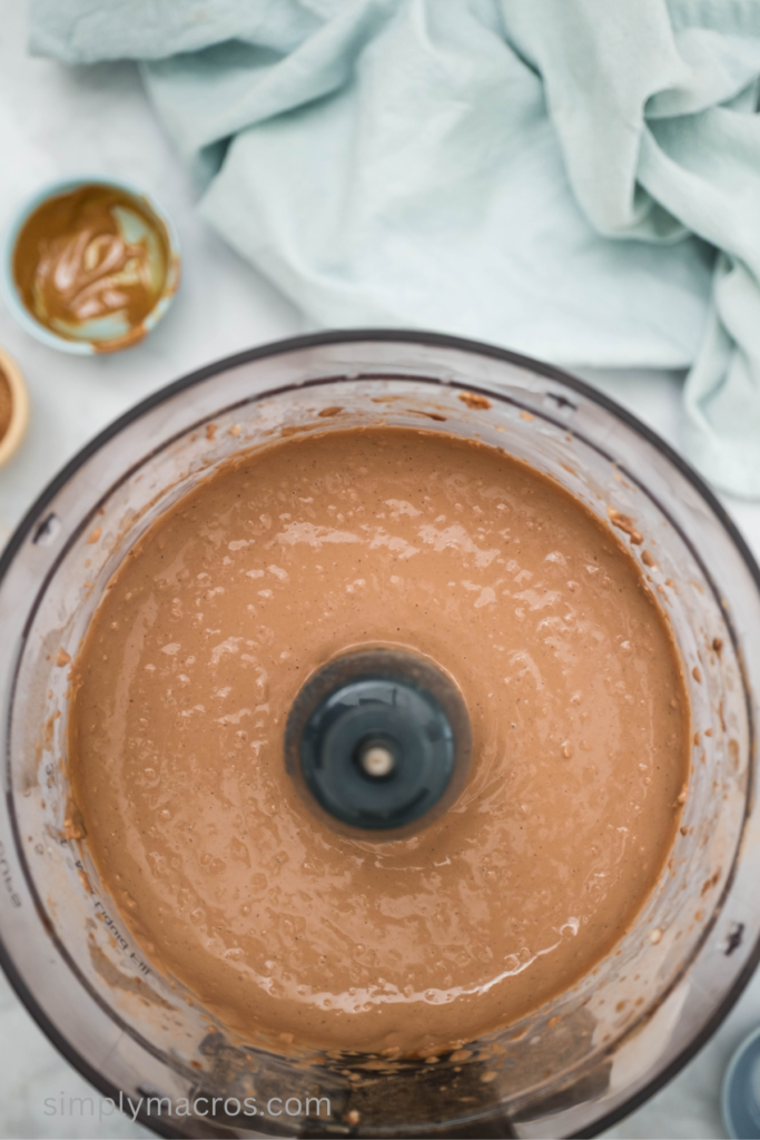 Ingredients blended together in the food processor.