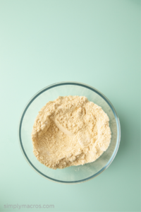 flour and protein powder and baking powder combined.