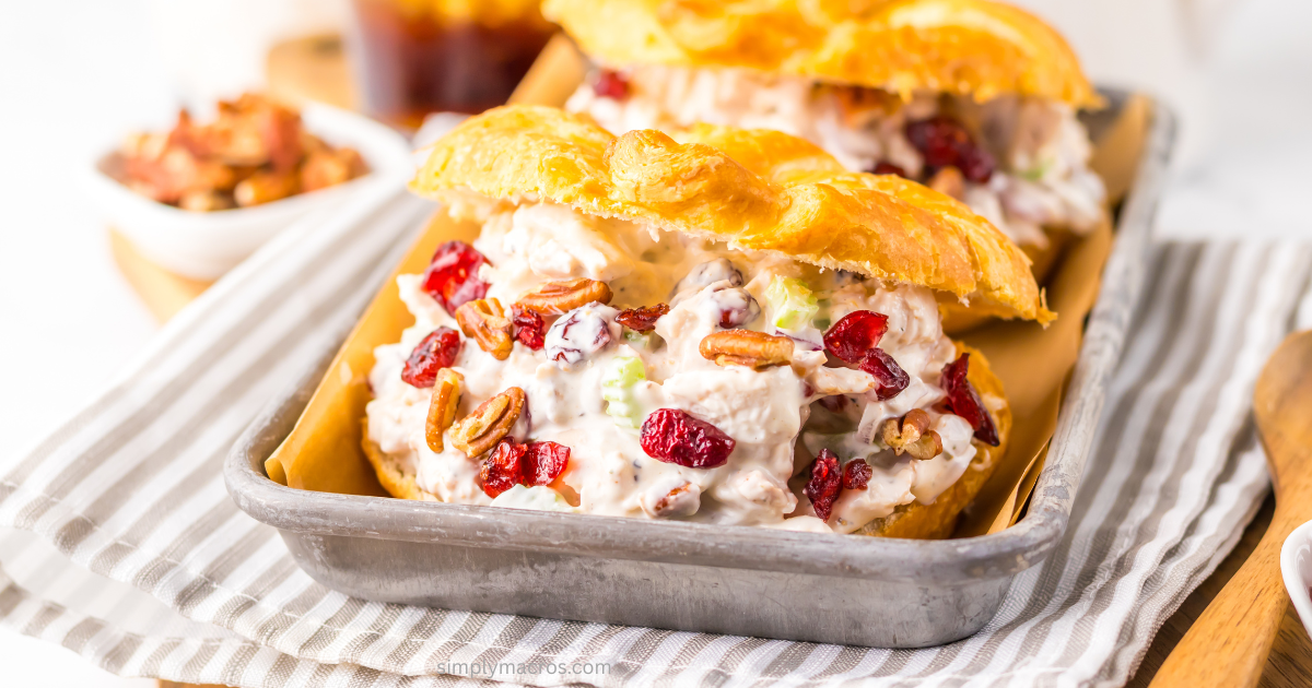 Cranberry Pecan Chicken Salad - High Protein and Low Carb